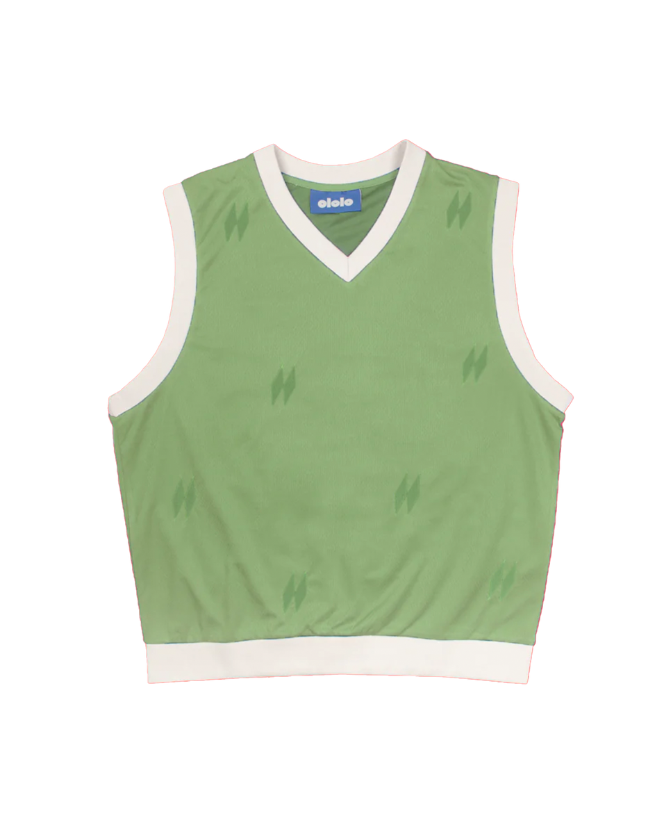Summer Vest Pique - Pistachio