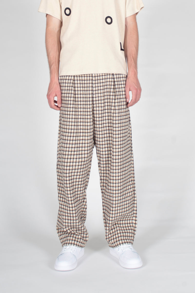 Pleated Pull-On Trousers & Jacket