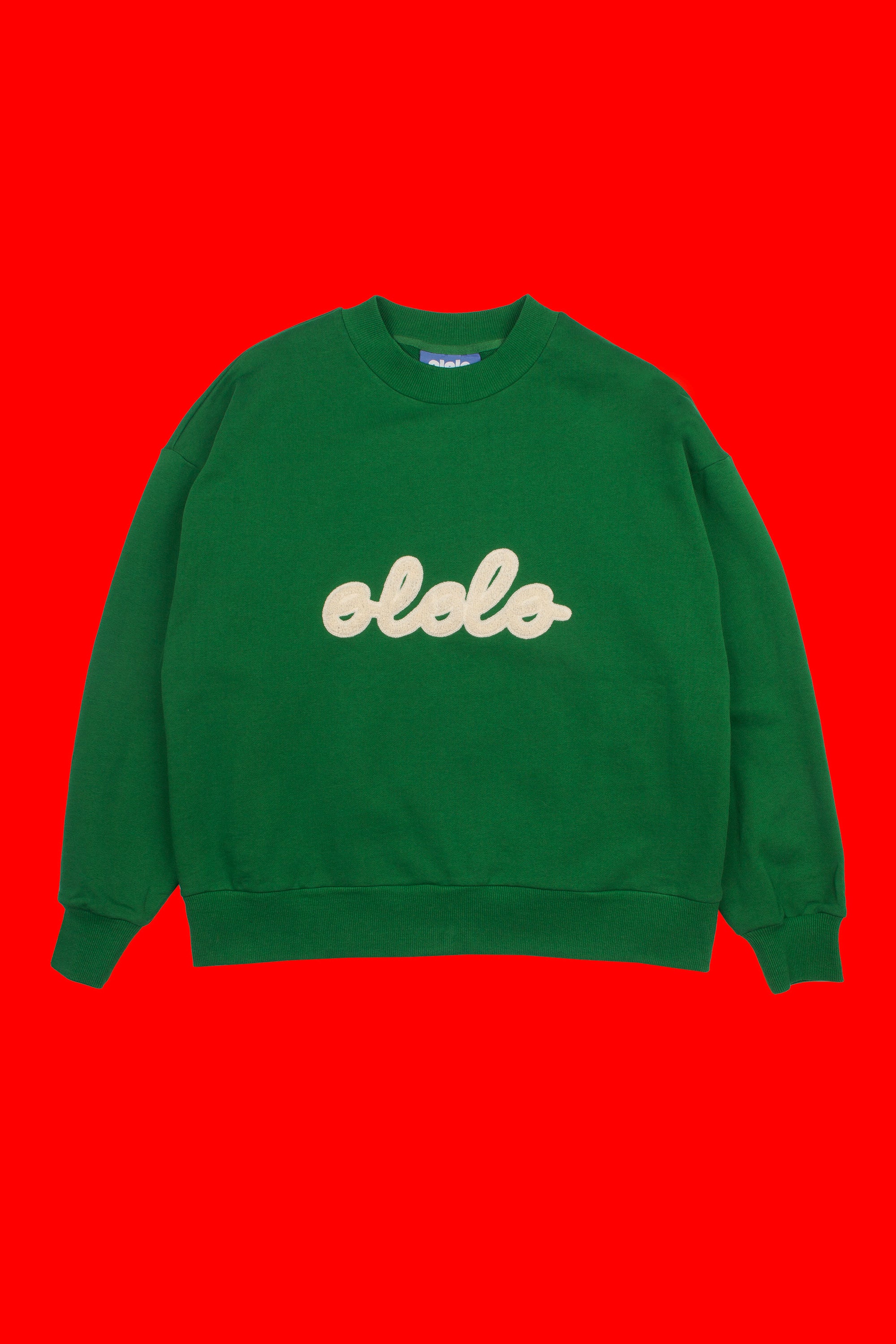 Cursive Logo Sweatshirt - Green