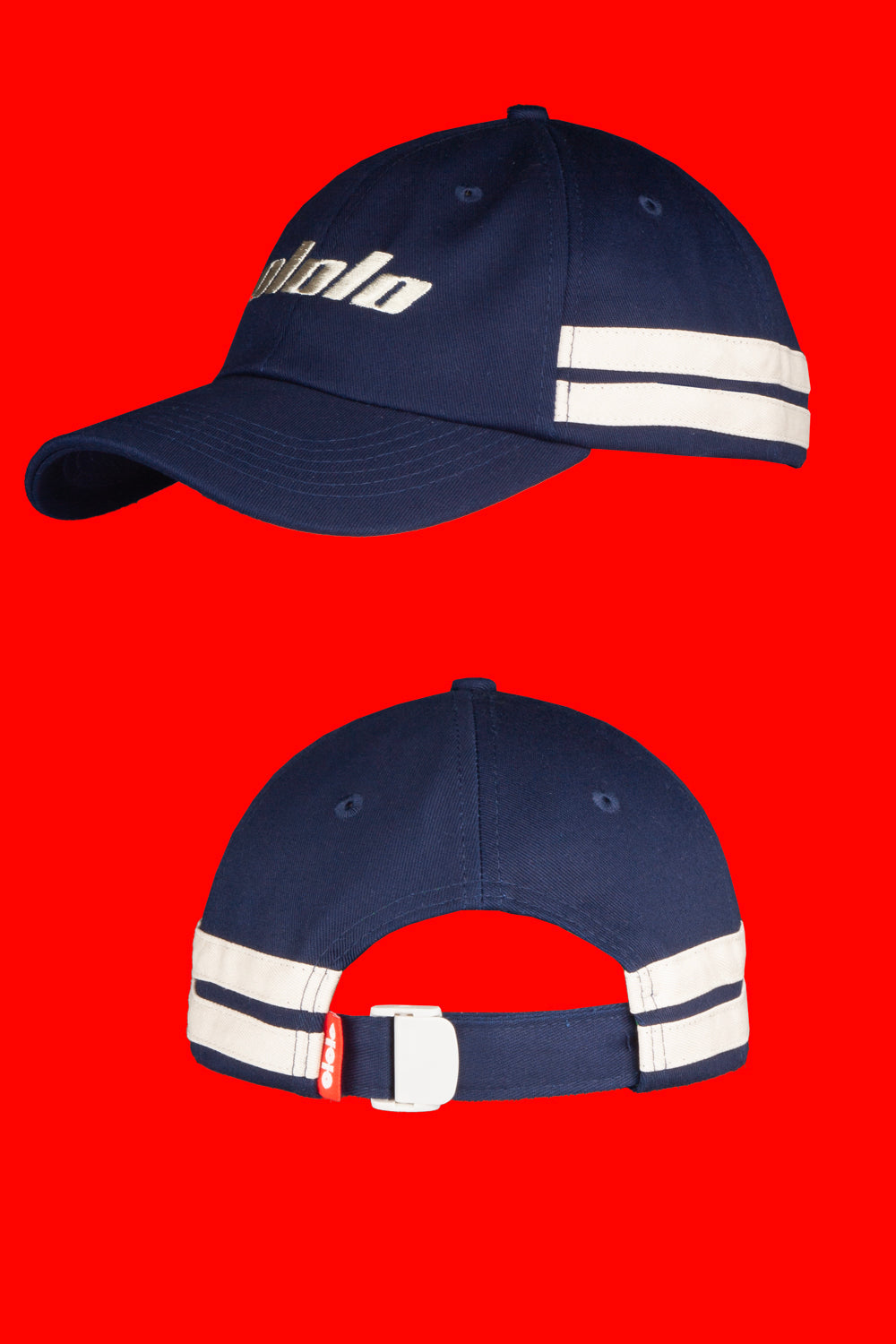 Deux Stripe Cap | Navy
